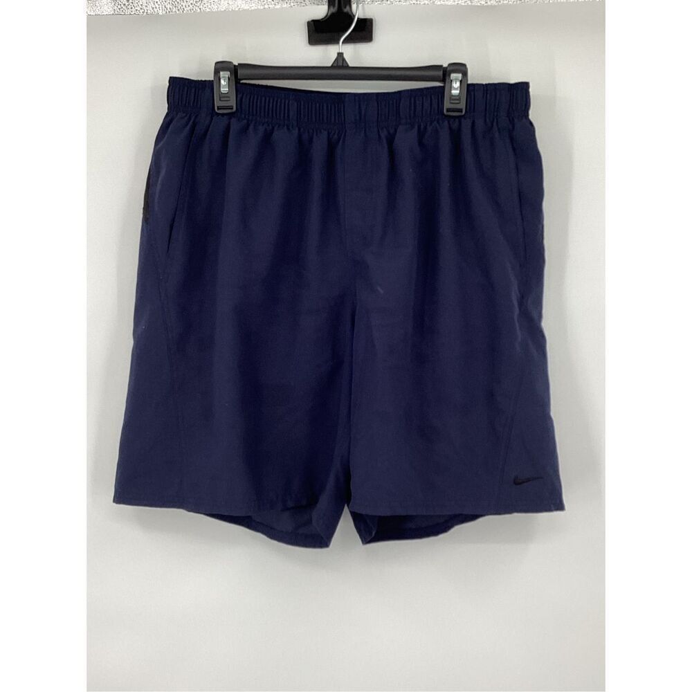 Men's Nike Swim Trunks / Training Shorts with Liner navy Blue 2XL